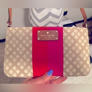 Kate Spade Victoria Classic Spade Canvas Crossbody